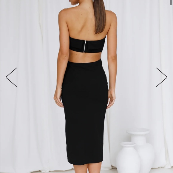 NWT hello Molly black midi dress - Picture 3 of 3